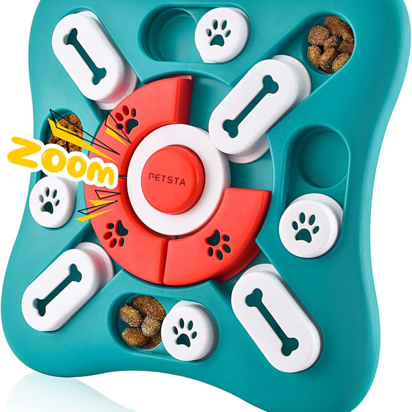 Dog Puzzle Toy Interactive | Treat Dispensing Enrichment Feeder for Dogs & Cats