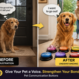 Pet Talking Buttons 8-Pack | Recordable Communication Buttons for Dogs & Cats