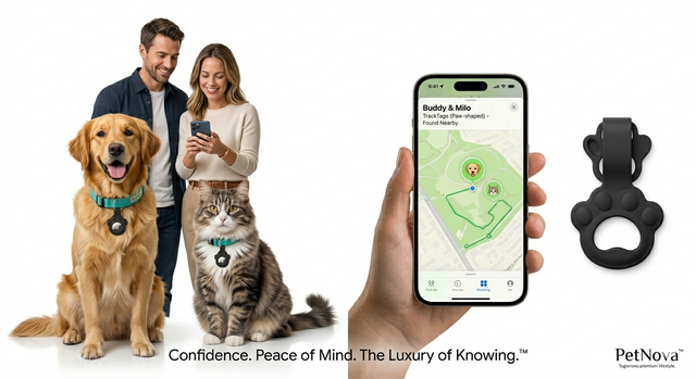 AirTag Dog Collar Holder | Silicone Pet GPS Tracker Attachment for Cats & Dogs