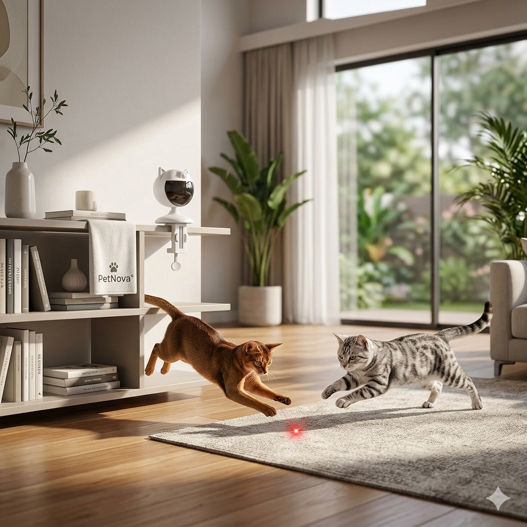 Automatic Cat Laser Toy | Motion-Activated Interactive Laser for Indoor Cats