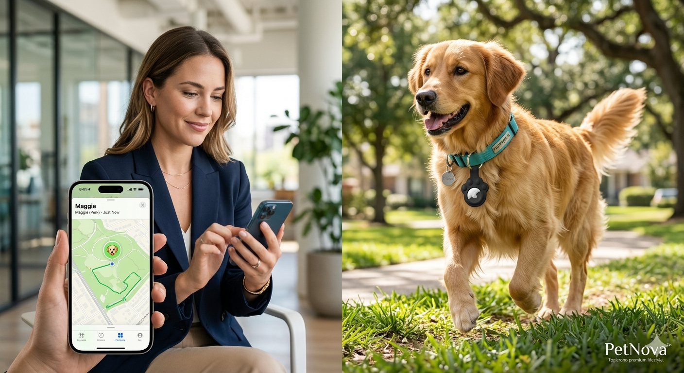 AirTag Dog Collar Holder | Silicone Pet GPS Tracker Attachment for Cats & Dogs