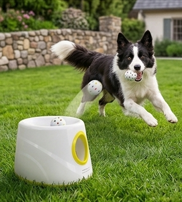 Automatic Ball Launcher for Dogs | Self-Play Indoor & Outdoor Fetch Machine