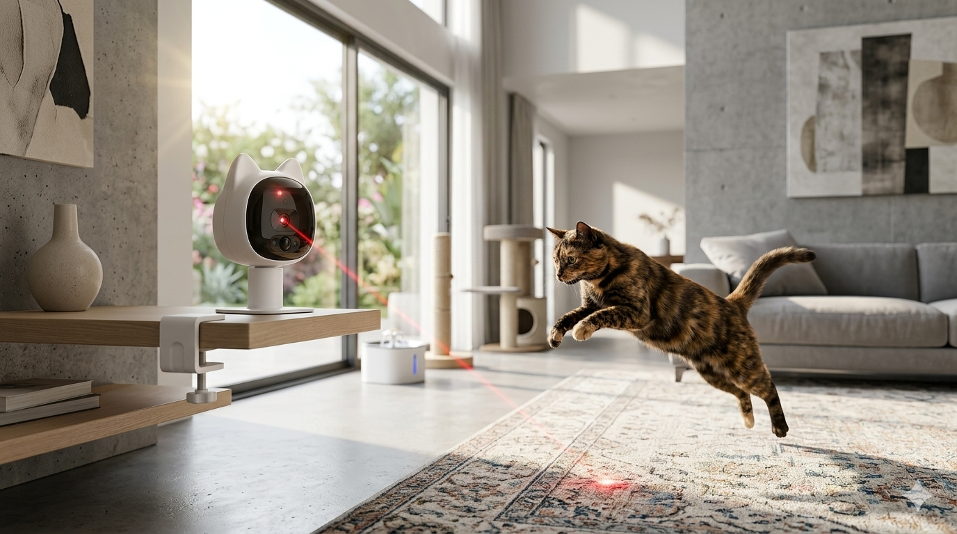 Automatic Cat Laser Toy | Motion-Activated Interactive Laser for Indoor Cats