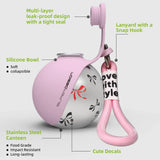 Dog Water Bottle with Silicone Bowl | Leak-Proof & Portable