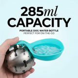 Dog Water Bottle with Silicone Bowl | Leak-Proof & Portable