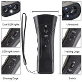 Ultrasonic Dog Repeller & Anti-Bark Trainer | LED, Portable, No Battery Needed