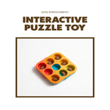 Dog Puzzle Toy Interactive | Treat Dispensing Enrichment Feeder for Dogs & Cats